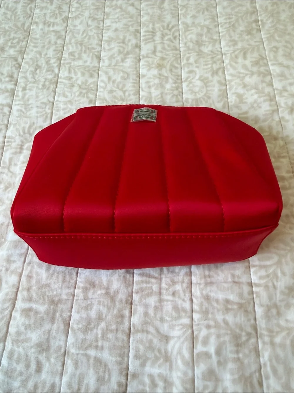Givenchy Red Quilted Cosmetic Pouch